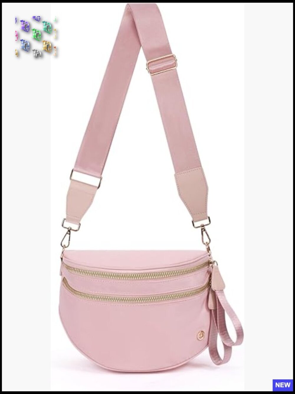 Nylon Crossbody Bag Spacious Convertible Sling Bum Bag Adjustable Strap Travel